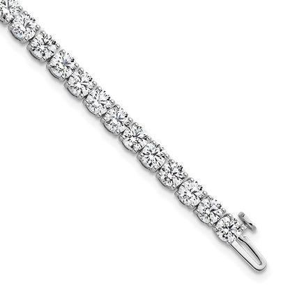 14K Weißgold 10 Ct. Im Labor Gezüchtet Diamant Vs/si+ G+ Tennis Armband