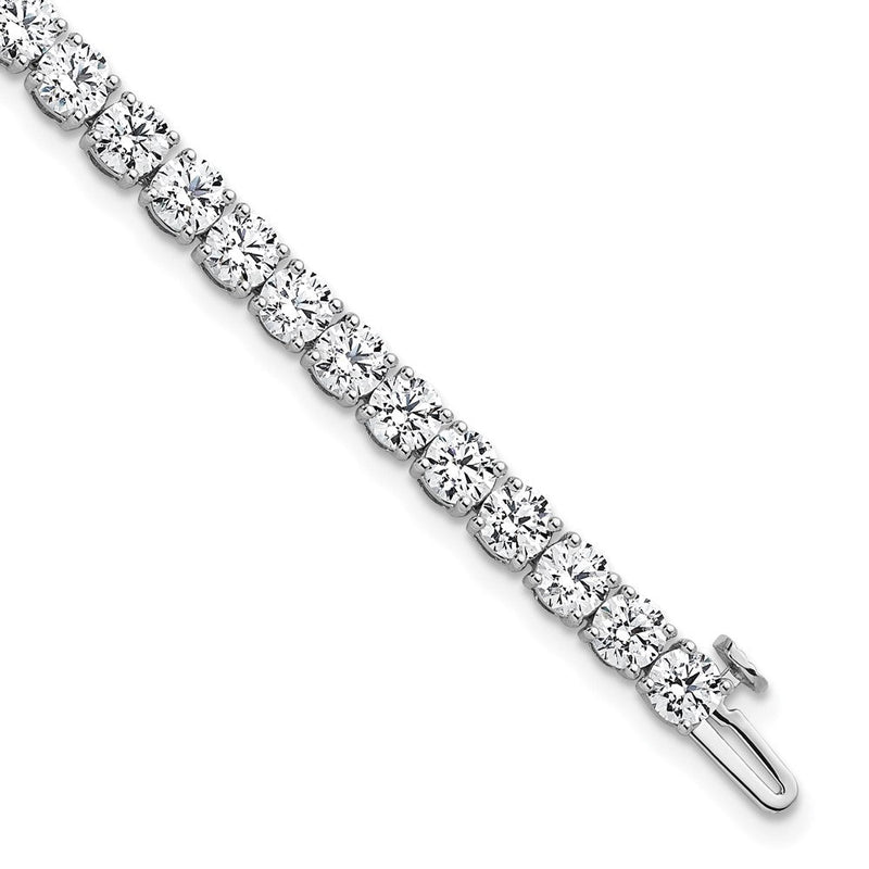 14K Weißgold 10 Ct. Im Labor Gezüchtet Diamant Vs/si+ G+ Tennis Armband