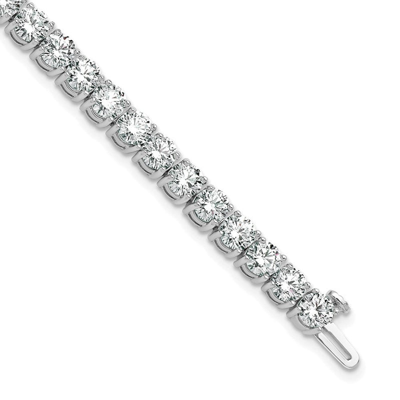 14K Weißgold 12 Ct. Im Labor Gezüchtet Diamant Vs/si+ G+ Tennis Armband
