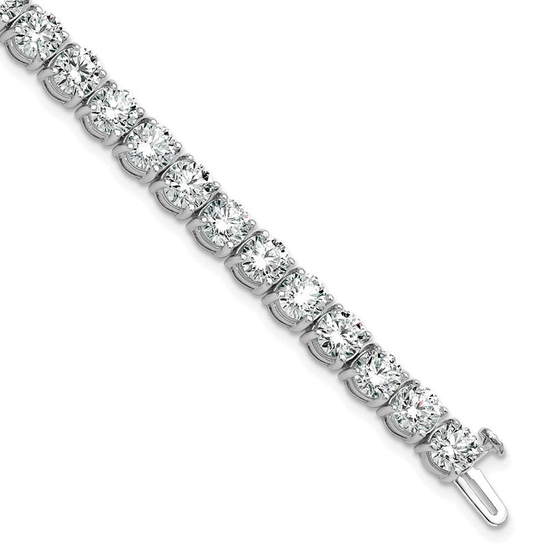 14K Weißgold 16 Ct. Im Labor Gezüchtet Diamant Vs/si+ G+ Tennis Armband