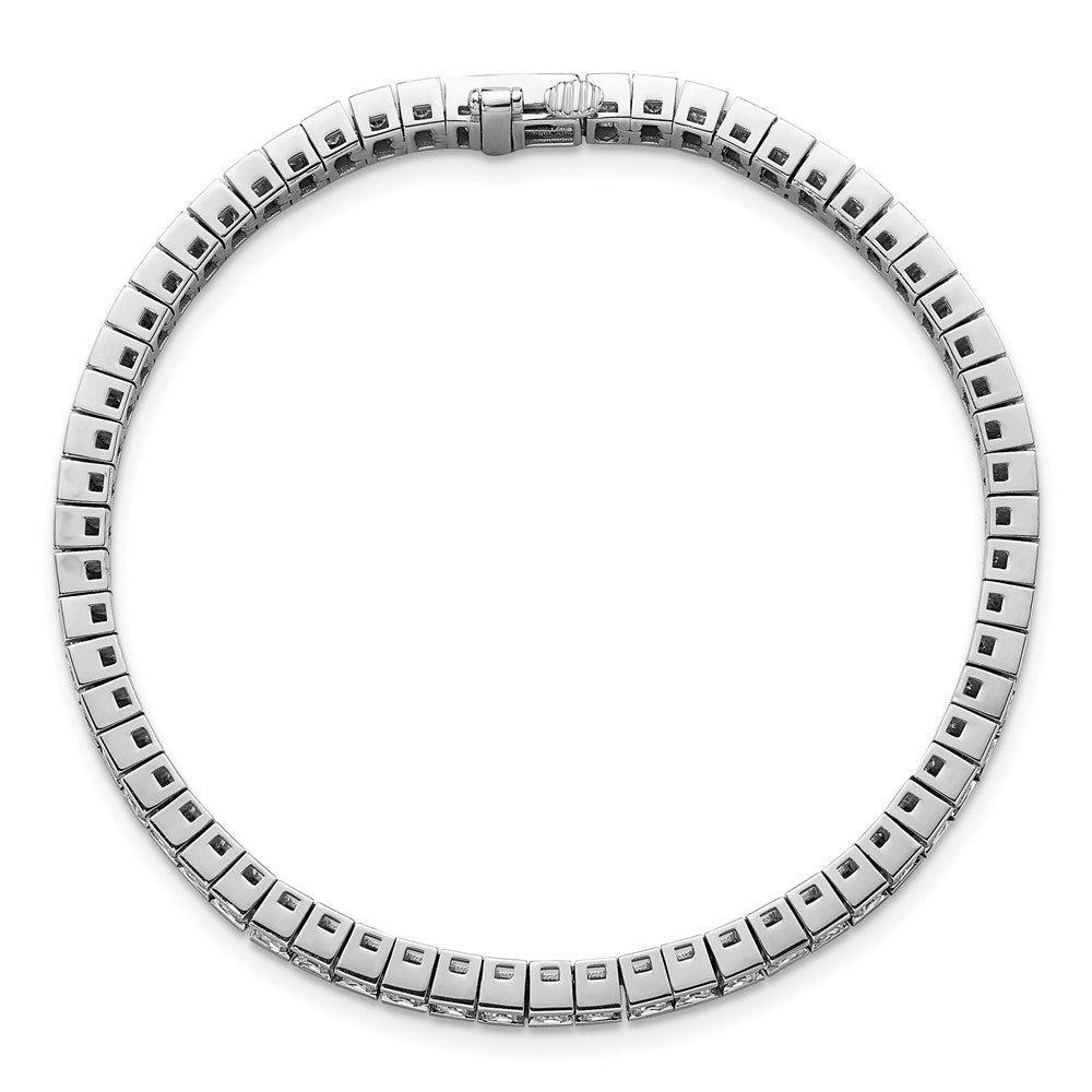 14K Weißgold 7 Ct. Im Labor Gezüchtet Diamant Vs/si+ G+ Princess Tennis Armband