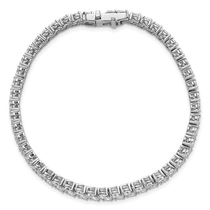 14K Weißgold 10 1/2 Ct. Im Labor Gezüchtet Diamant Vs/si+ G+ 7 Zoll Fantasie Tennis Armband