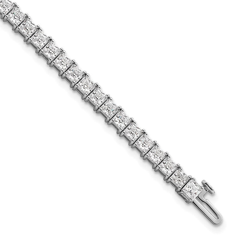 14K Weißgold Zertifiziert Im Labor Gezüchtet Diamant Vs Def Princess Tennis Armband