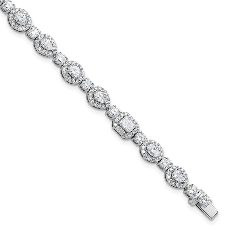 14K Weißgold 5 5/8 Karat Im Labor Gezüchtet Diamant Vs+ F+ Komplett Mode Tennis Armband