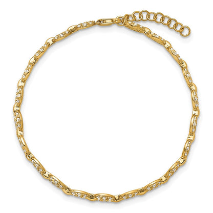 14K Gelbgold True Origin 1 7/8 Karat Im Labor Gezüchtet Diamant Vs D E F 7 Zoll Anker Glieder Armband mit A Verlängerung