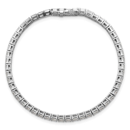 14K Weißgold Zertifiziert Im Labor Gezüchtet Diamant Vs Def Smaragd Tennis Armband