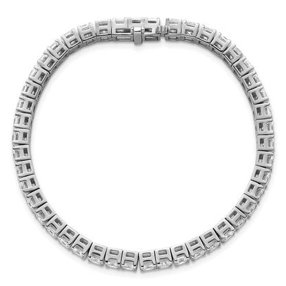 14K Weißgold ct Vs/si+ G+ Im Labor Gezüchtet Smaragd Diamant Tennis Armband