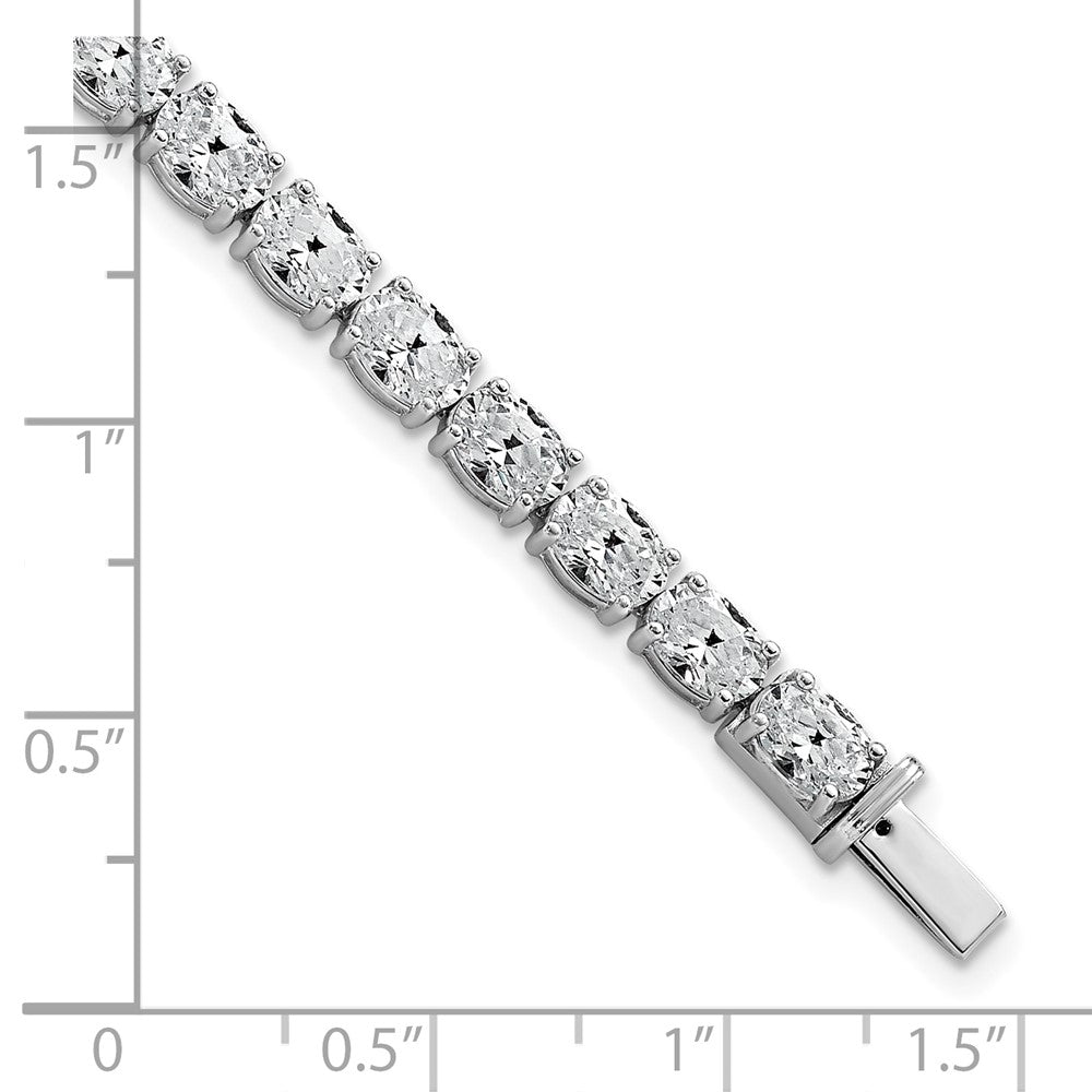 14K Weißgold Zertifiziert Vs Def Im Labor Gezüchtet Oval Diamant Tennis Armband