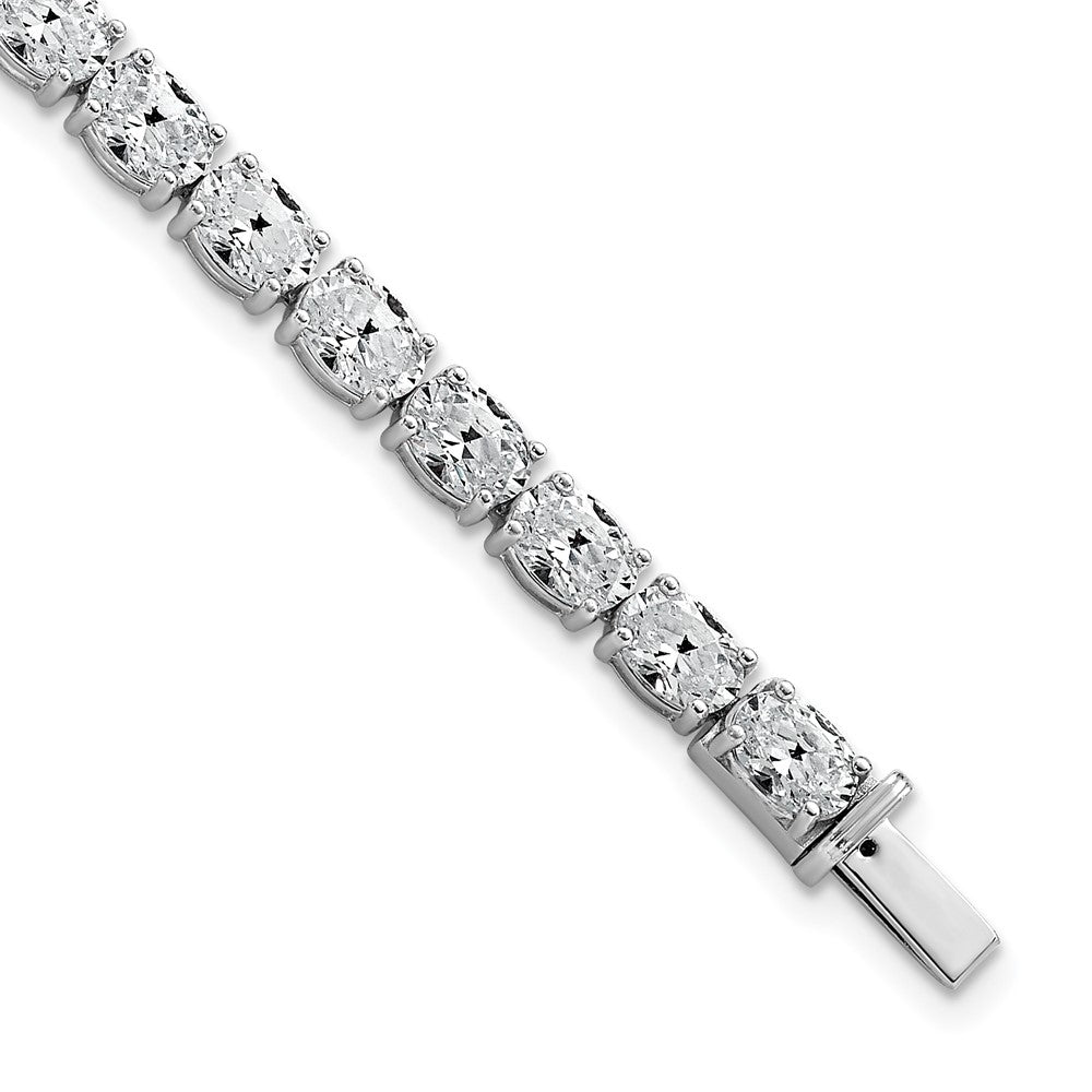 14K Weißgold Zertifiziert Vs Def Im Labor Gezüchtet Oval Diamant Tennis Armband
