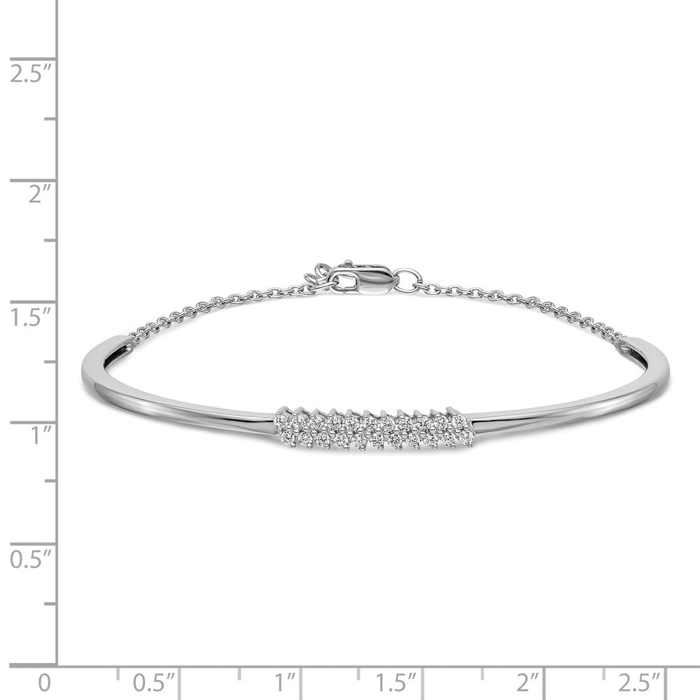 14K Gelbgold Armreif mit natürlichen Diamanten