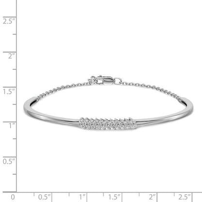 14K Gelbgold Armreif mit natürlichen Diamanten
