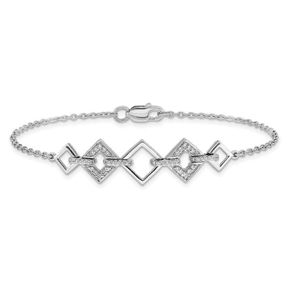 14K Gelbgold Armband mit natürlichen Diamanten