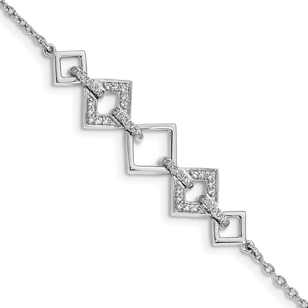 14K Gelbgold Armband mit natürlichen Diamanten