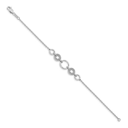 14K Gelbgold Armband mit natürlichen runden Diamanten