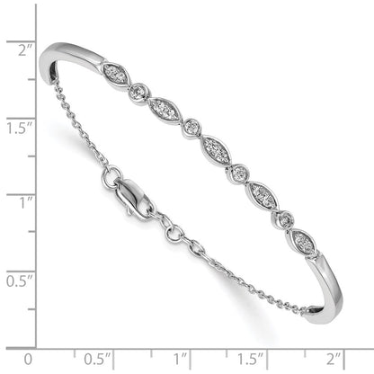 14K Gelbgold Armreif mit natürlichen Diamanten