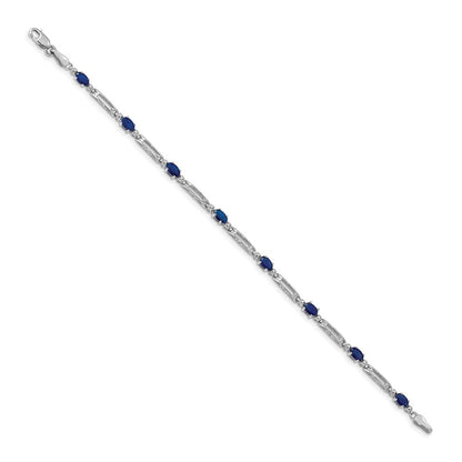14K Gelbgold Armband mit Saphiren