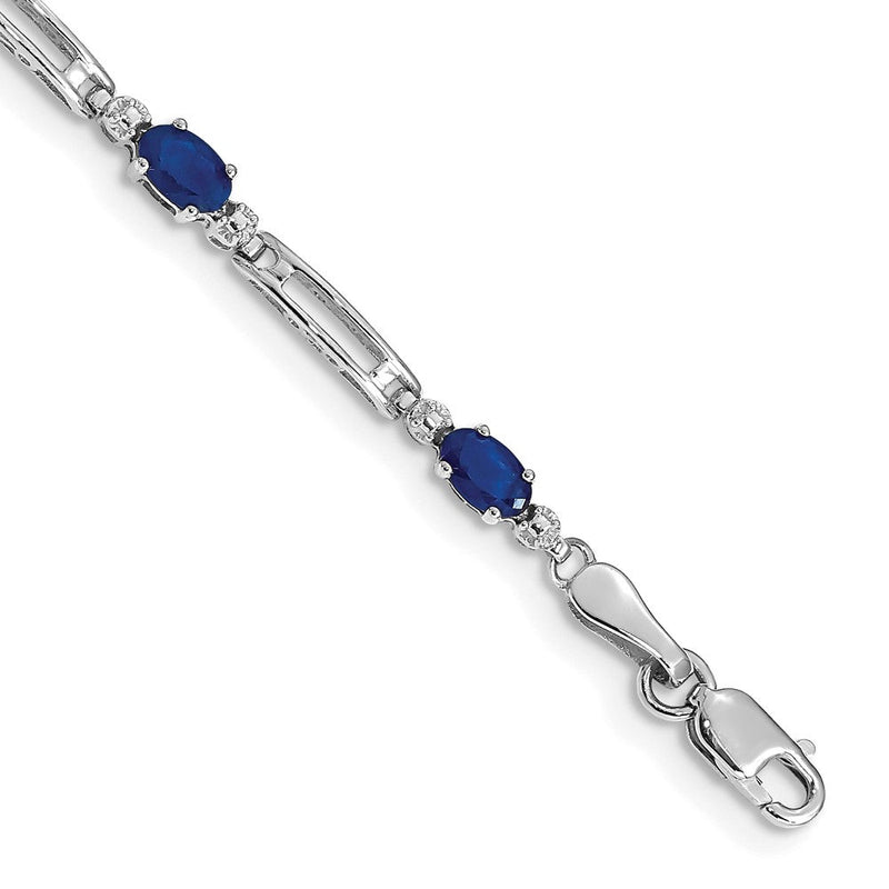 14K Gelbgold Armband mit Saphiren