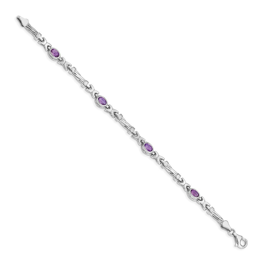14K Gelbgold Armband mit Amethyst