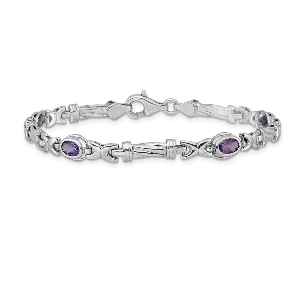 14K Gelbgold Armband mit Amethyst