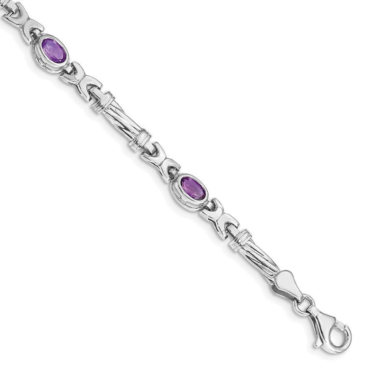 14K Gelbgold Armband mit Amethyst