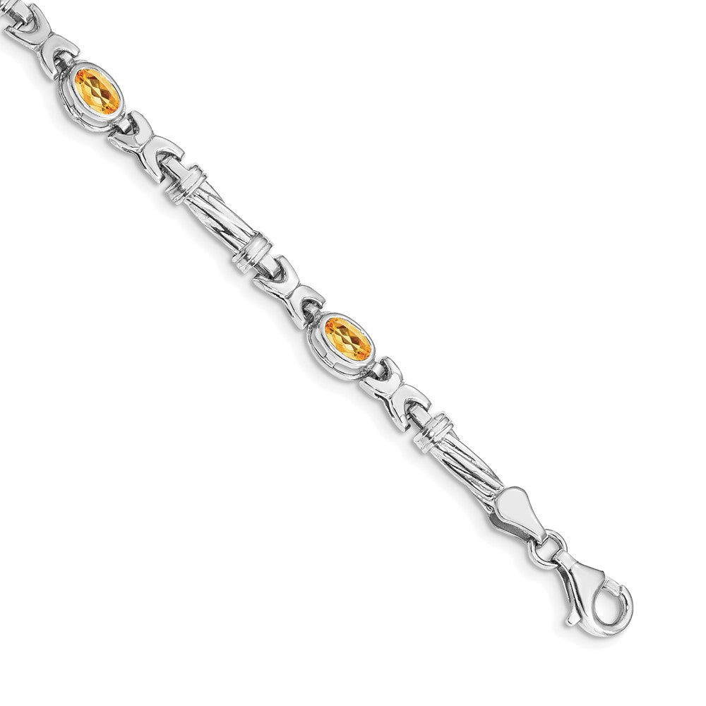 14K Gelbgold Citrin-Armband