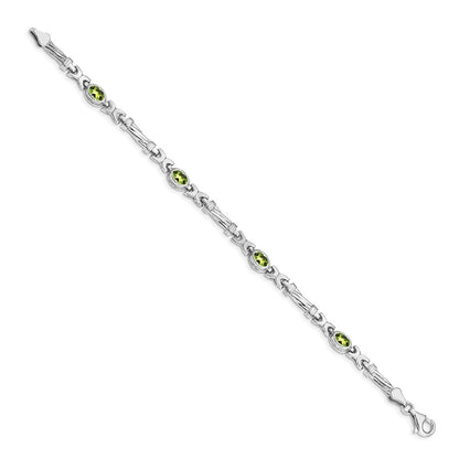 14K Gelbgold Peridot-Armband