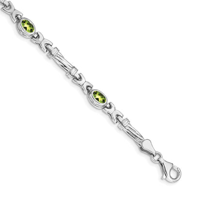 14K Gelbgold Peridot-Armband