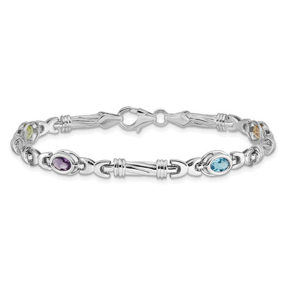 14K Gelbgold Armband mit Edelsteinen