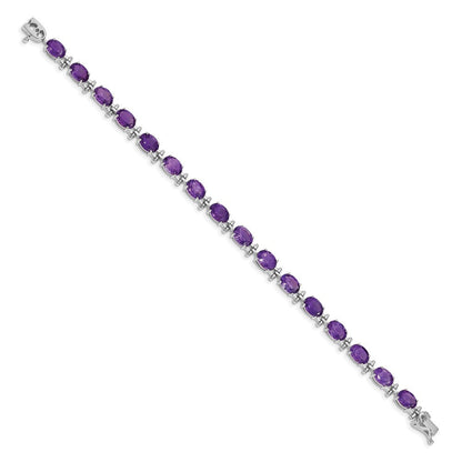 14K Gelbgold Armband mit Amethyst