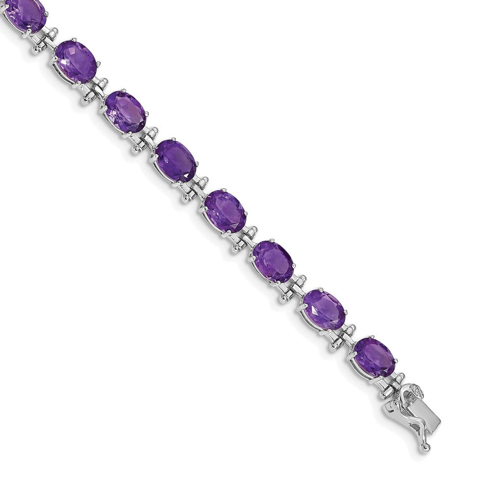 14K Gelbgold Armband mit Amethyst