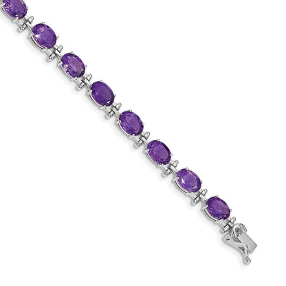 14K Gelbgold Armband mit Amethyst