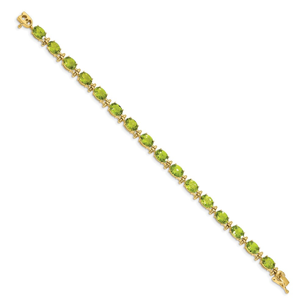 14K Gelbgold Peridot-Armband