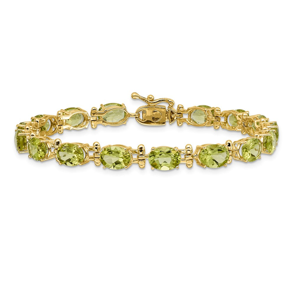 14K Gelbgold Peridot-Armband