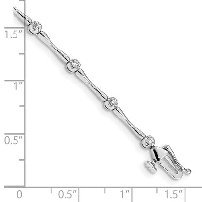 14K Gelbgold Armband mit natürlichen Diamanten