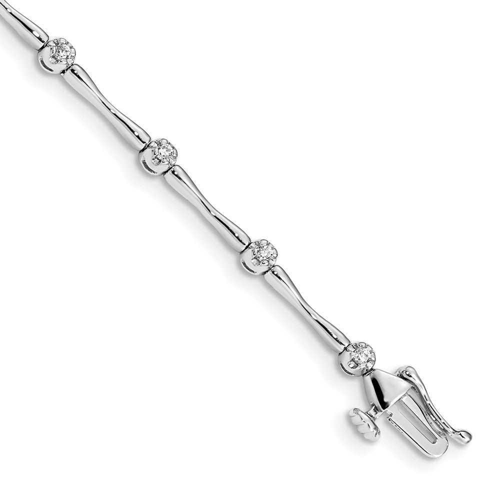14K Gelbgold Armband mit natürlichen Diamanten