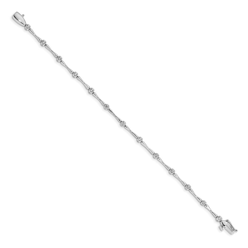 14K Gelbgold Armband mit natürlichen Diamanten, 0,04 ct. Gesamtgewicht