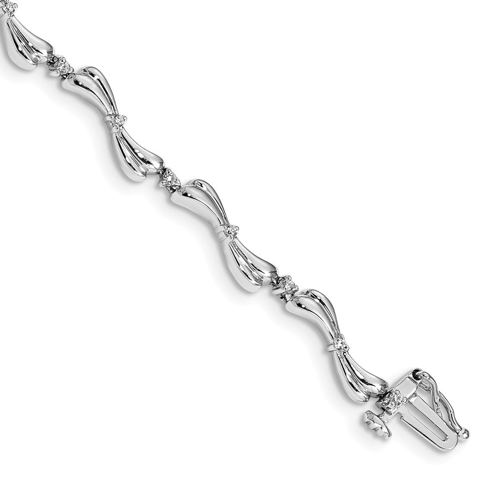 14K Gelbgold Armband mit natürlichen Diamanten