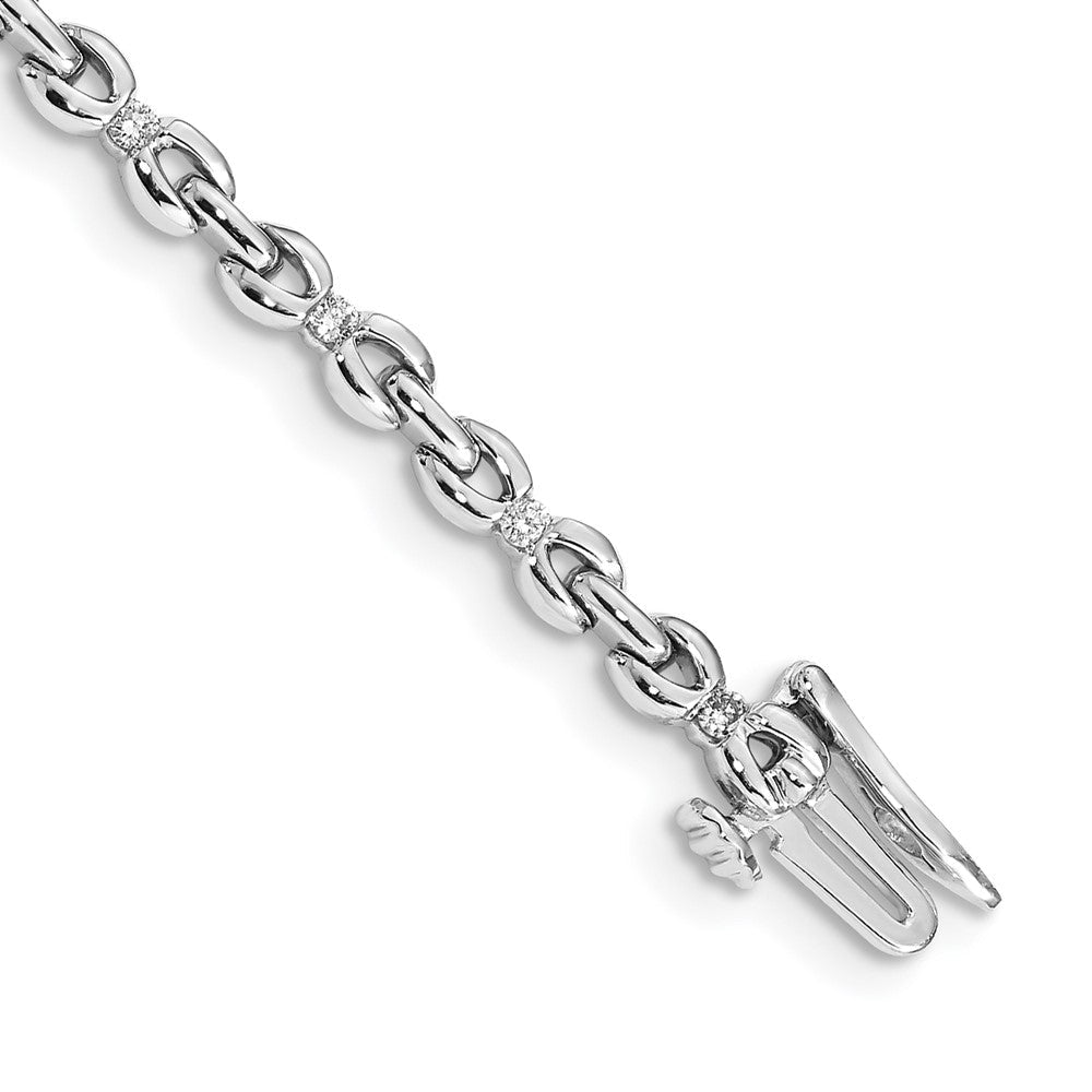 14K Gelbgold Armband mit natürlichen Diamanten