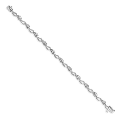 14K Gelbgold Armband mit natürlichen Diamanten, 0,02 ct. Gesamtgewicht