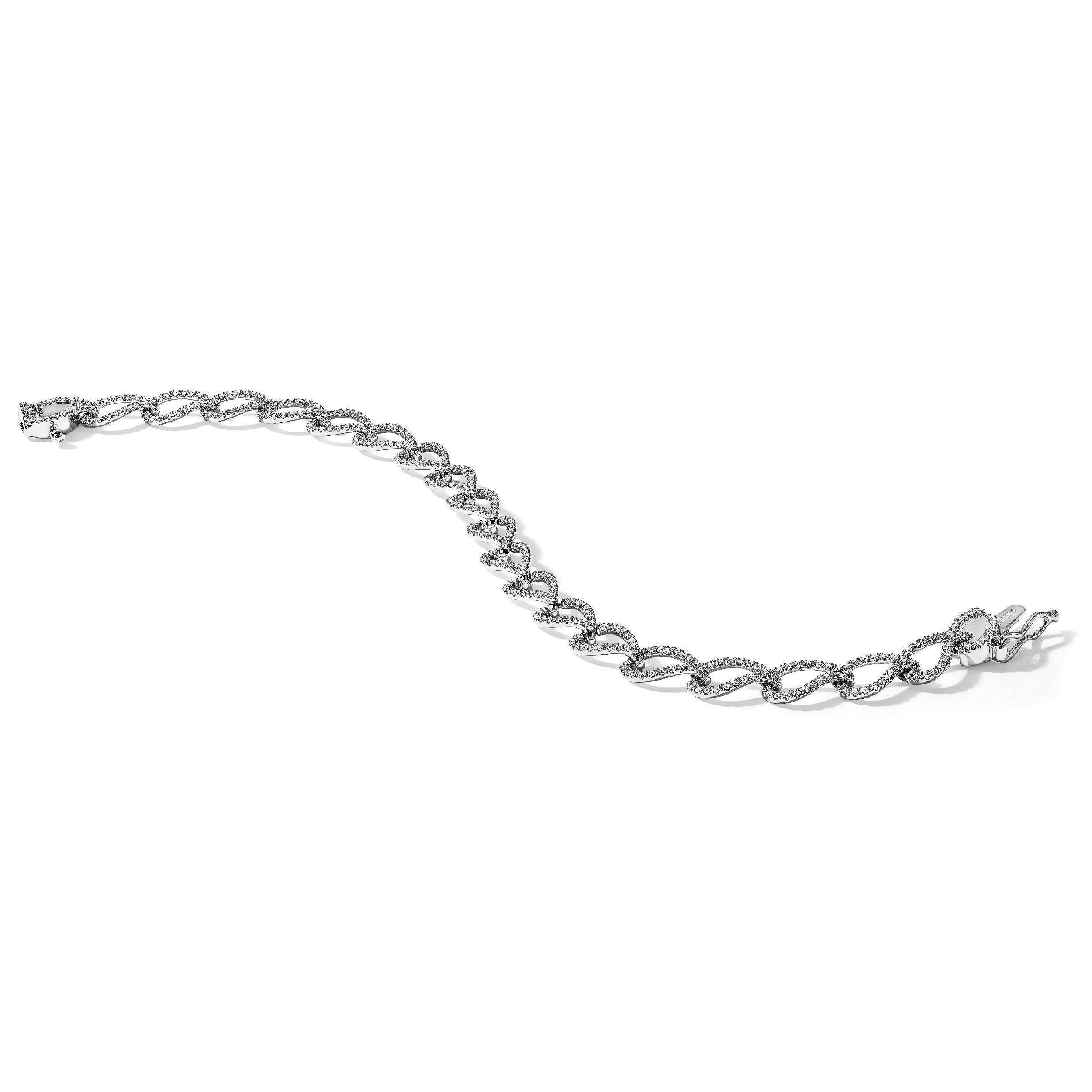 14K Gelbgold Armband mit natürlichen Diamanten