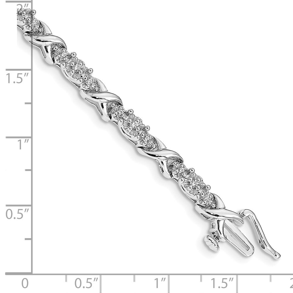 14K Gelbgold Armband mit natürlichen Diamanten