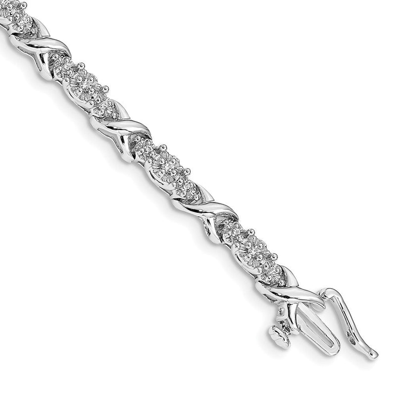 14K Gelbgold Armband mit natürlichen Diamanten