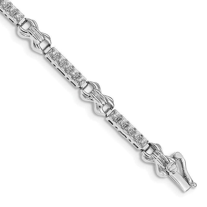 14K Gelbgold Armband mit natürlichen Diamanten