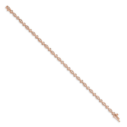 14K Gelbgold Armband mit natürlichen Diamanten