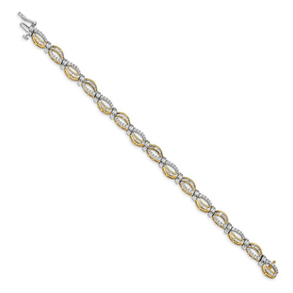 14K Gelbgold Armband mit natürlichen Diamanten