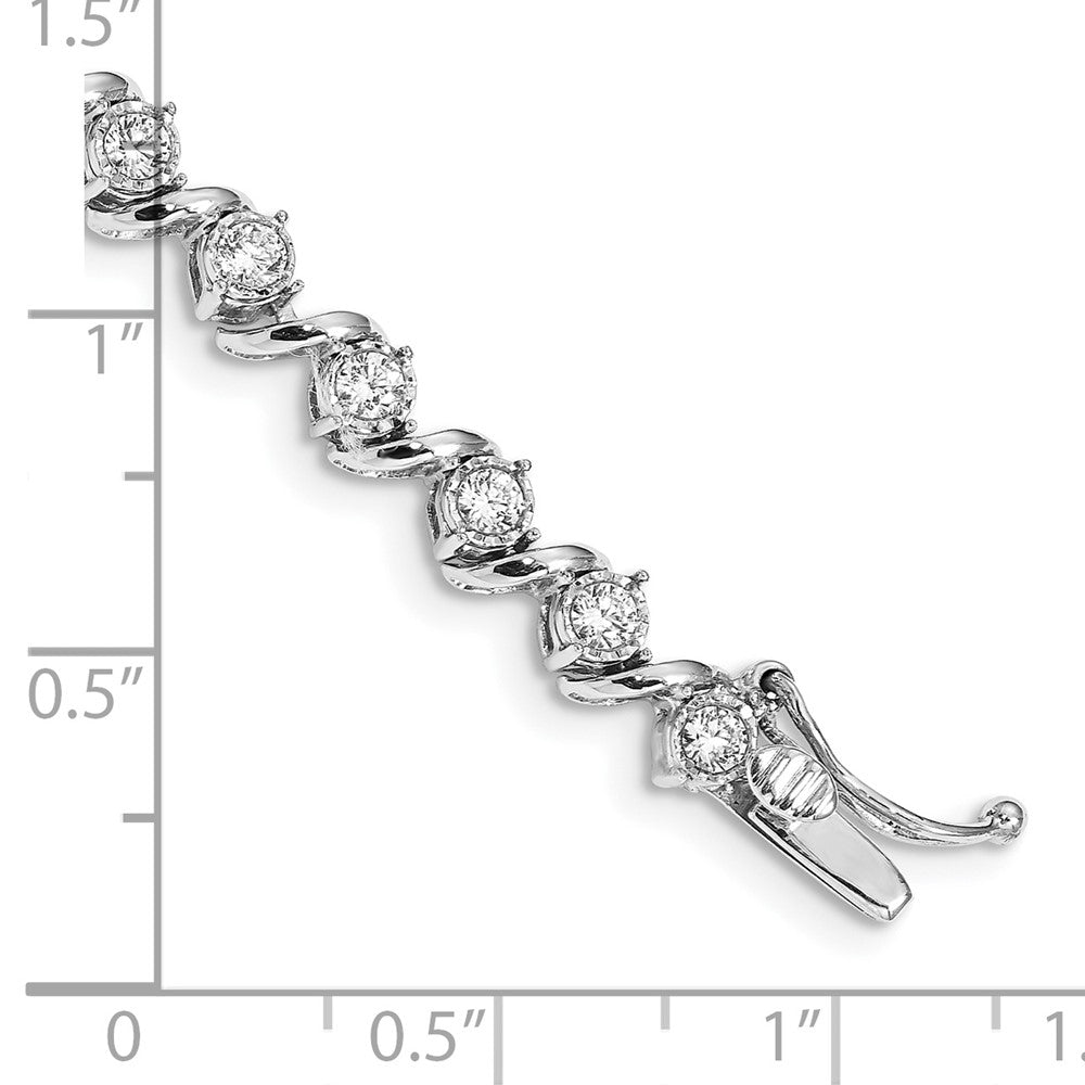 14K Gelbgold Armband mit natürlichen Diamanten, 0,07 ct Gesamtgewicht