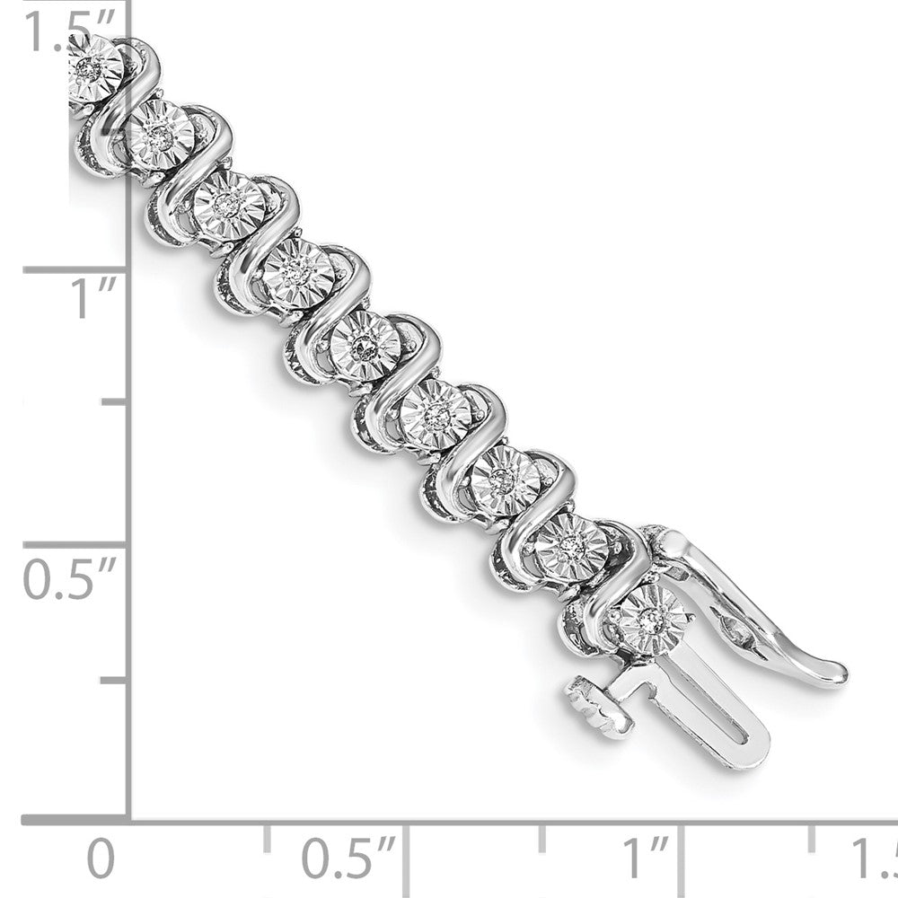 14 Karat Gelbgold Armband mit natürlichen Diamanten