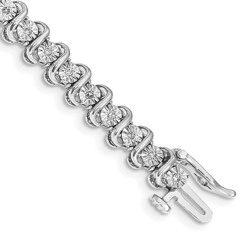 14 Karat Gelbgold Armband mit natürlichen Diamanten