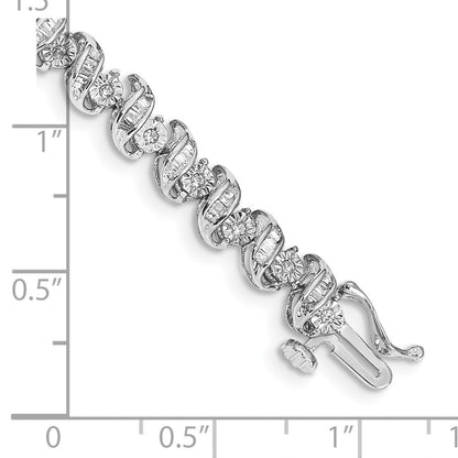 14-Karat-Gelbgold-Armband mit natürlichen Diamanten