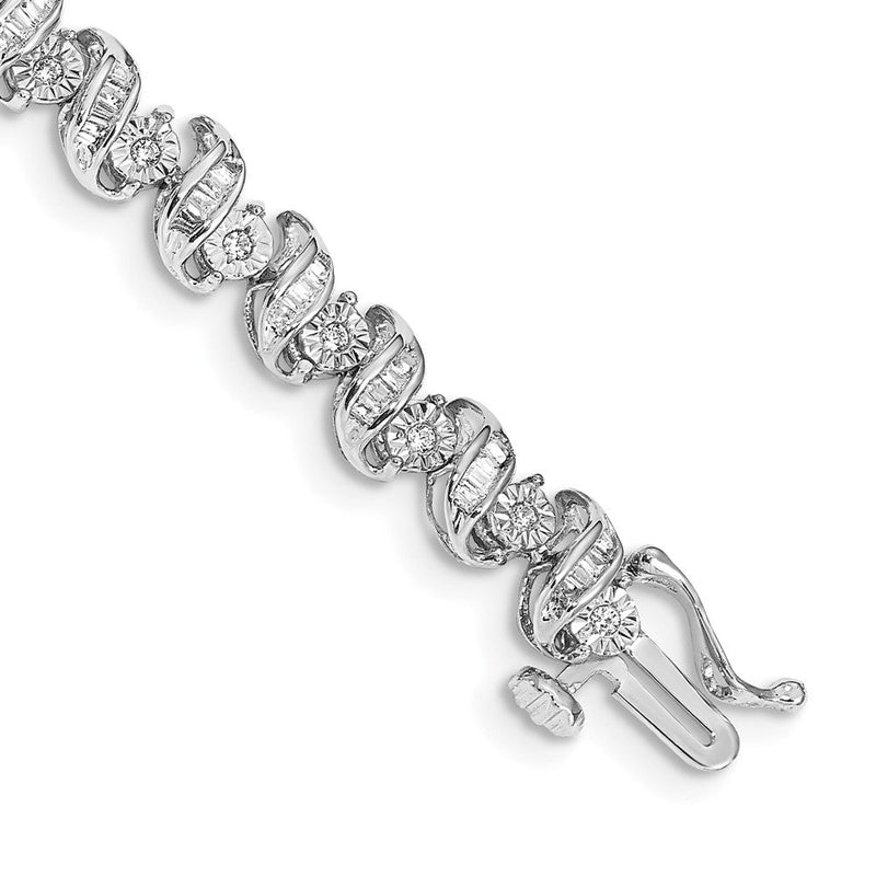 14-Karat-Gelbgold-Armband mit natürlichen Diamanten